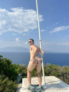 Spreading my asshole over vacation in greece