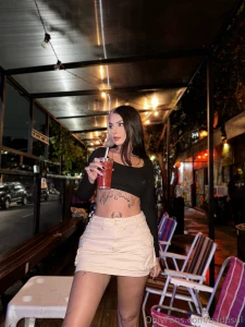 This drink is pretty good but i ve got something else on my mind i d