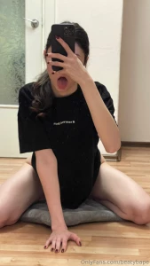 I like to sit on the floor sometimes