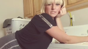 Masturbationmonday video on the washer got bored doing laundry nsfw