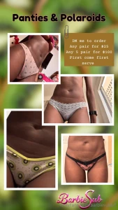 Panty saleeeeee come get yall juice creamy panties part 1