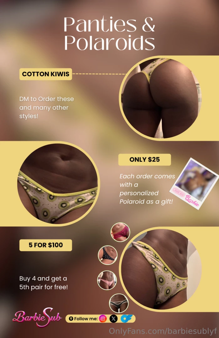 Panty saleeeeee come get yall juice creamy panties 