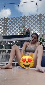 Public playing with myself squirting watch me fuck my pussy on my