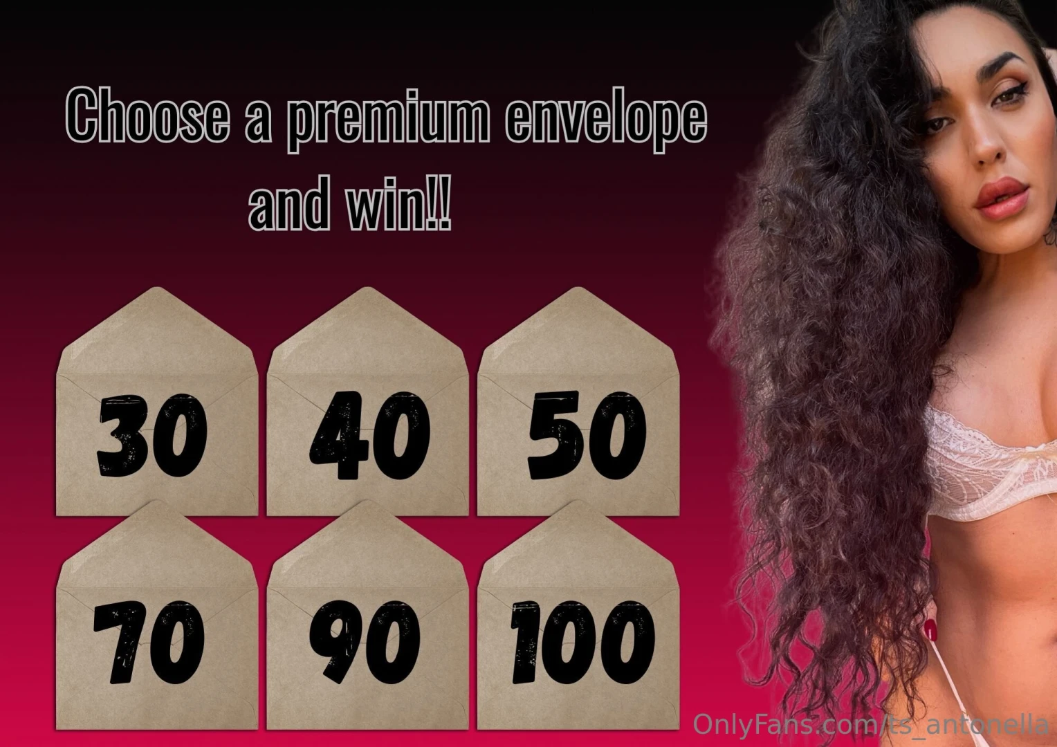 Choose a premium envelope and win each envelope contains a vip gift 