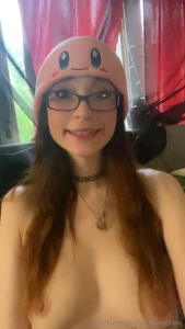 This kirby beanie looks so hot and sexy on me part 7