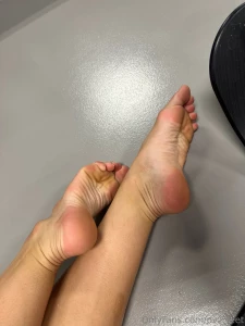 Post training feet looking sweaty and cute part 3