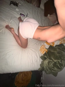 Very heavily discounted white bundle tits out back arched legs spread