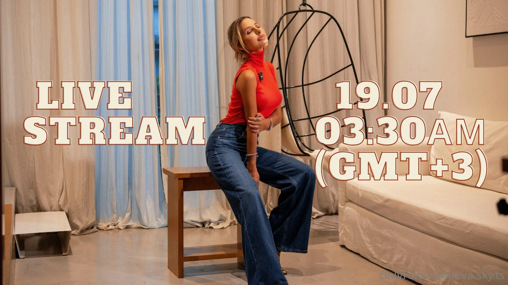 Going live soon babe join me for an intimate stream full of flirty 