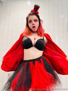 Clown girly at the red circus