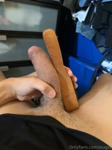 As thick and big as a hairbrush