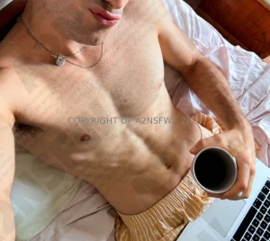 Morning coffee in bed