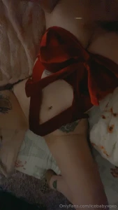 Got a new outfit wrapping myself up as a present p how would you like