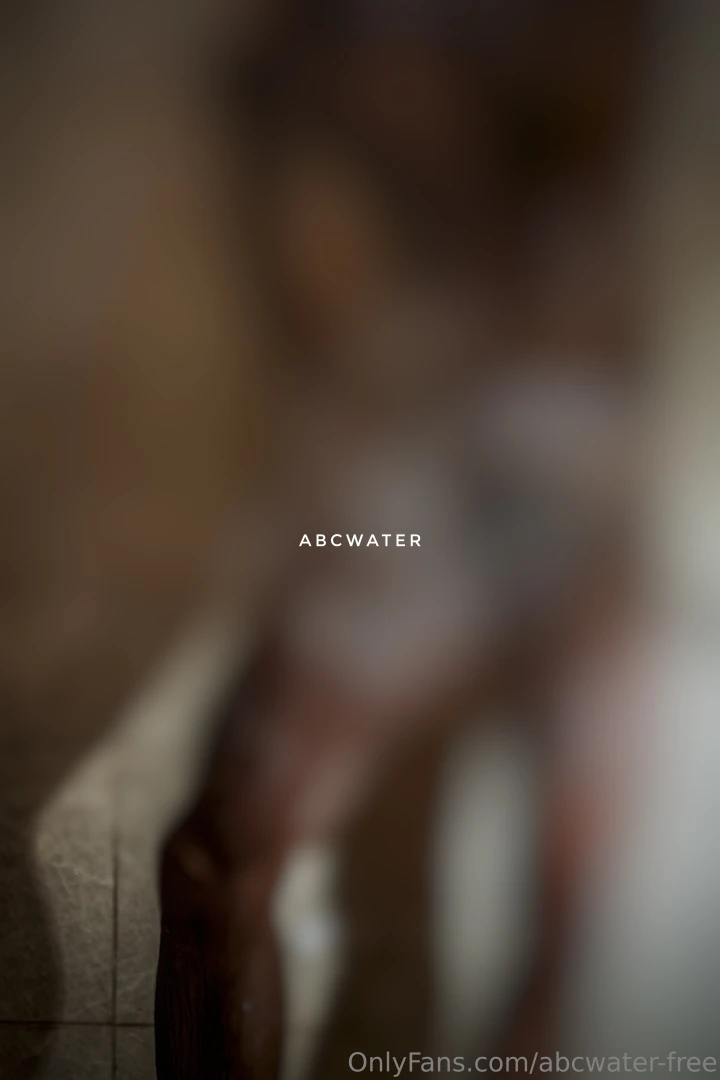 Rinsing off oil and dust after a shoot classic posing cock abs chest 