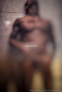 Scenery in the pool shower room classic cock abs chest posing naked