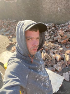 Ready for another day of grafting ripping a wall down