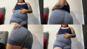 Bouncing and farting my ass he s fat and bounces he also farts loudly