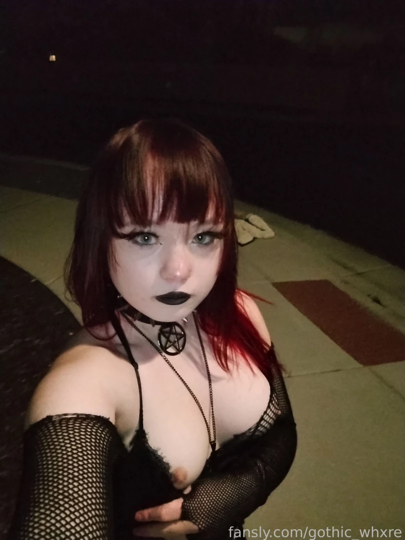 Pov you see me outside at night altgirl gothgirl fyp young petite teen 