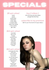 My menu please message me with any questions x part 1