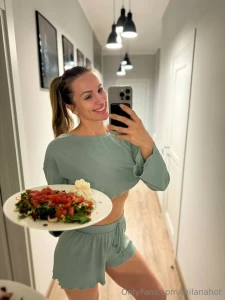 Roasted potatoes hot meat and crisp cucumber salad food s sexy when i part 1