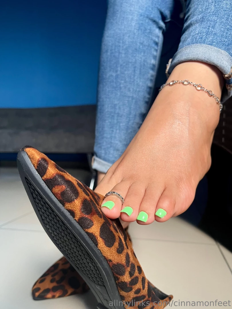 Dangling my leopard print flats for you wanna sniff them 