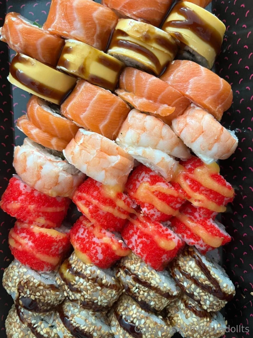 I think i love sushi so much that i was clearly born in the wrong 