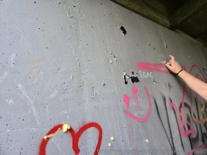 Punk show under the bridge