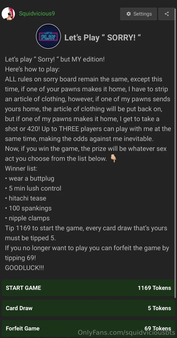 Playing naughty sorry tonight 6pm central only on my free cams copy 