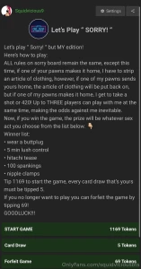 Playing naughty sorry tonight 6pm central only on my free cams copy