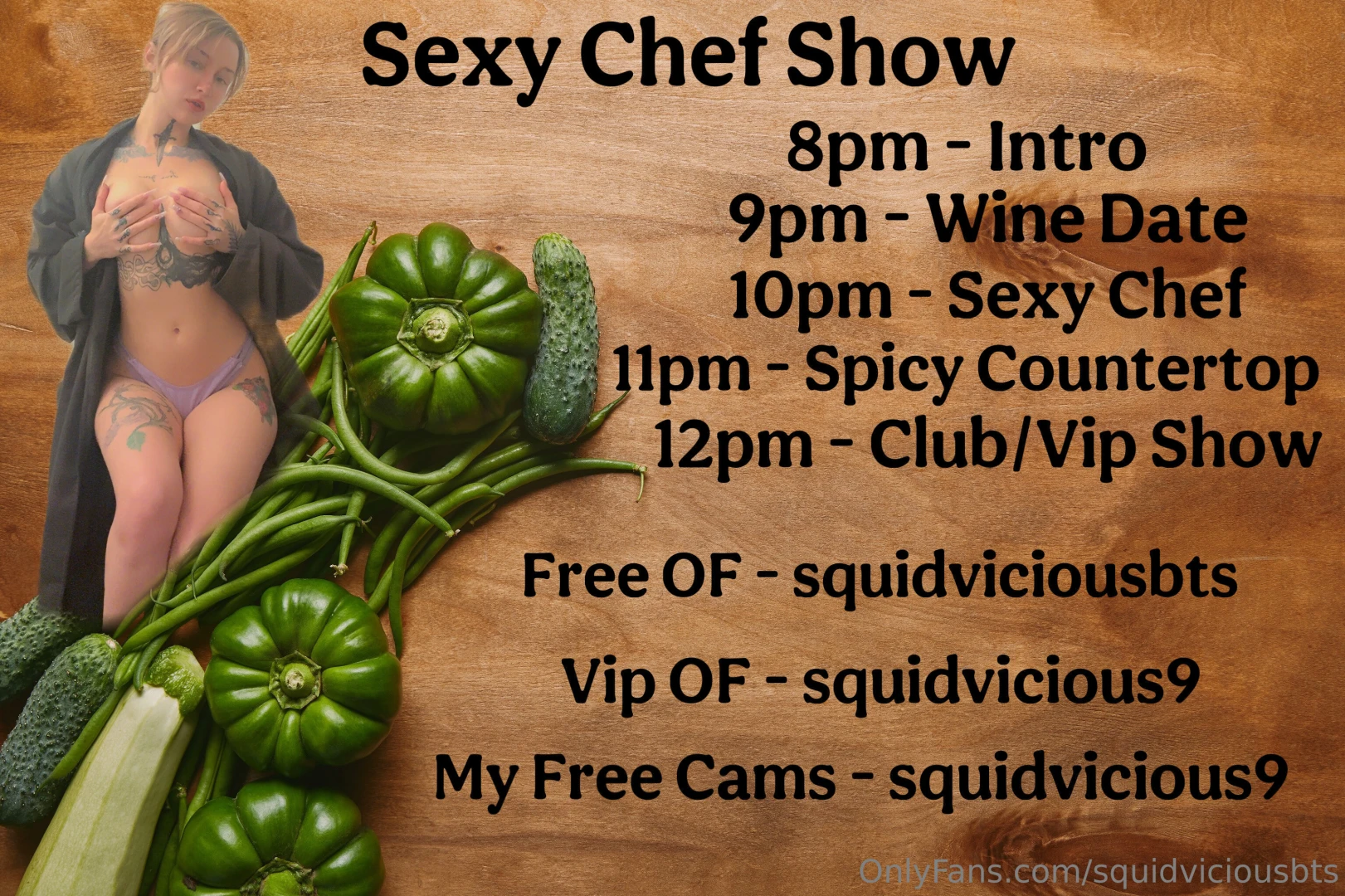 Schedule for tonight and follow my new instagram 