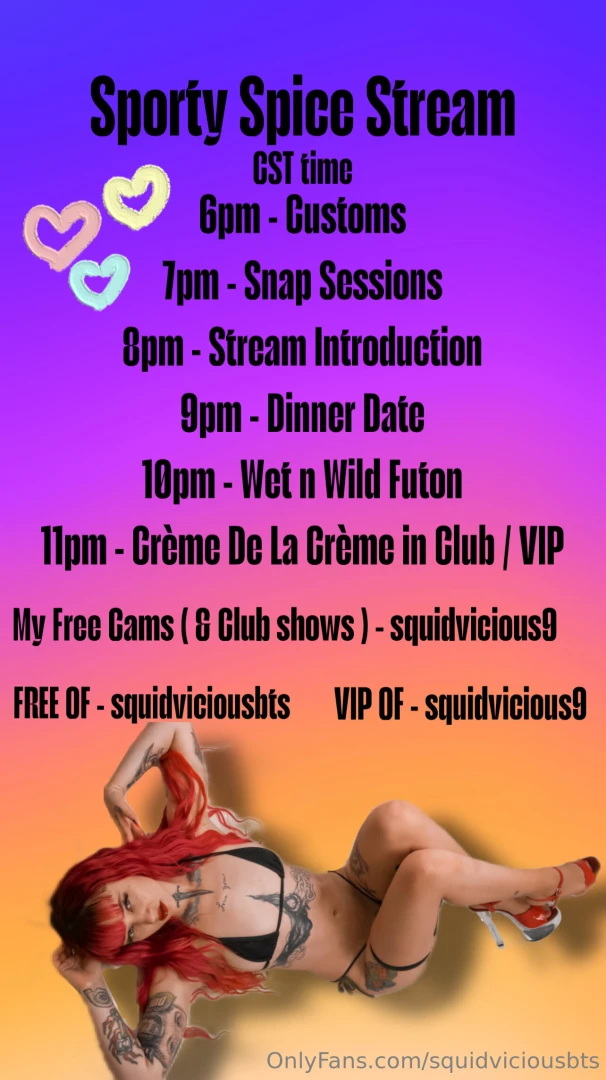 Postponed moved to thursday the 27th 