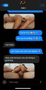 Me and my wife texting while she is fuck my neighbor part 2