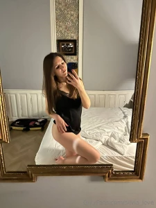 Saturday morning a black silk nightie a mirror and a question are you