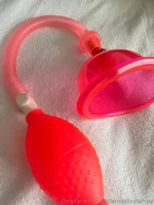 Watch me use this pussy pump untill my pussy is swollen wet sensitive