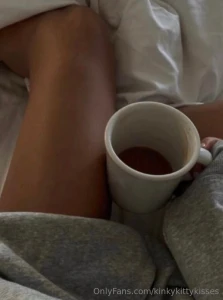 Night time tea and getting cosy in bed listening to the rain fall on