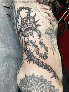 Tattoo finished onto the next nasttybunny