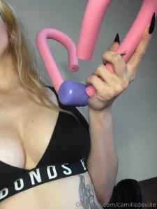 Pumping this between my thighs want a peek do you think i wear panties