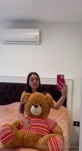 I wish you would switch places with the stuffed animal so i could hold