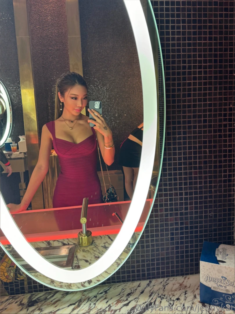 This dress hugs me tight but i bet your hands would feel better 