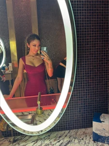 This dress hugs me tight but i bet your hands would feel better