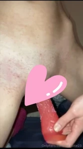 Double cream drop 1 pink dildo play i m sitting up fucking myself nice part 1