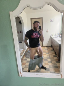 Just got finished taking a swim putting on some fresh clothes