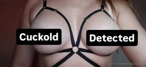 Hello cuckold can you imagine all the things this bra does to my man part 1