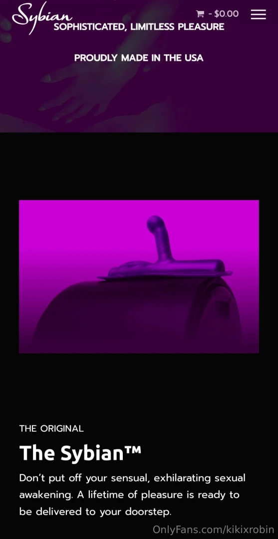 Help me get a sybian highest donor receives every video i film with it 