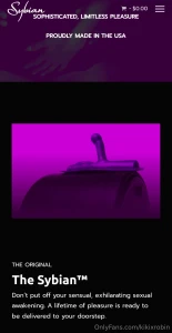 Help me get a sybian highest donor receives every video i film with it