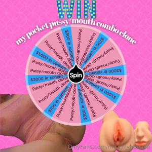 15 - 1spin 25 - 2 spin get my thong added free if you land on pussy