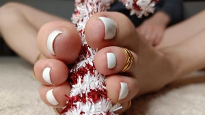 Lovely little christmass gift for you guys enjoy my toes hope you re part 5