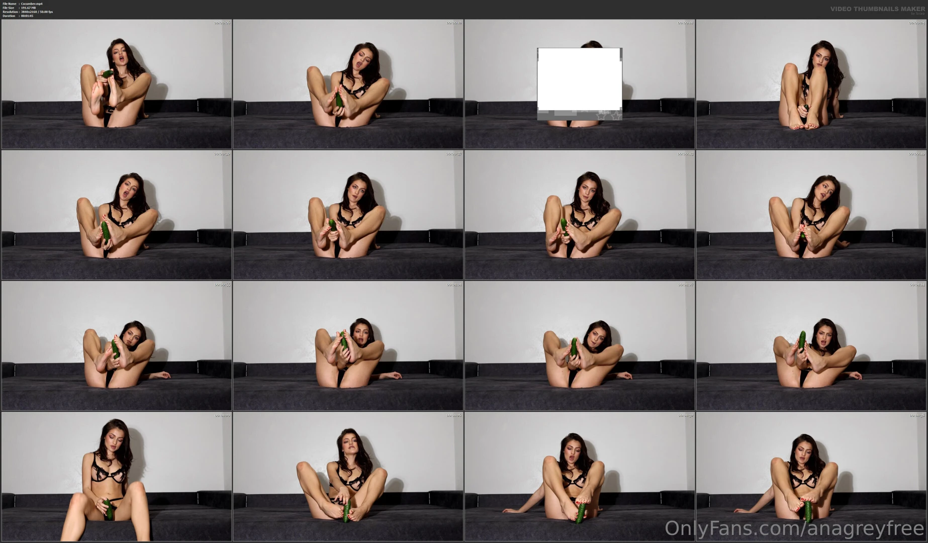 Cocumber footjob 2 min 