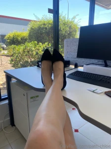 Decided to wear my heels today can t wait to get home to slip them off