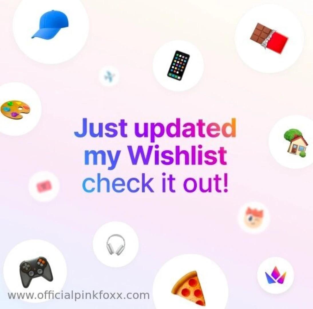 Want to buy me a gift to show your appreciation check out my wish list 