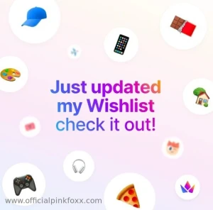 Want to buy me a gift to show your appreciation check out my wish list